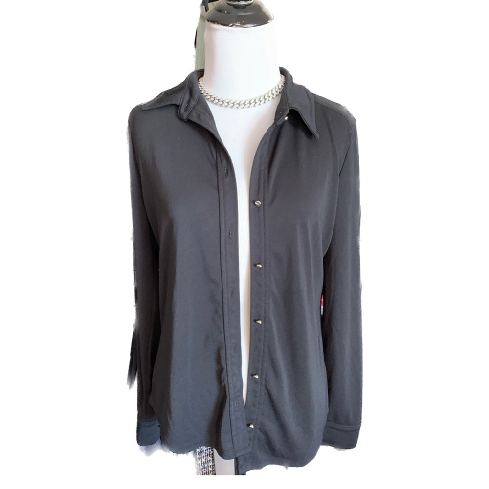 Vintage Black Button Down Top by Liz Claiborne.